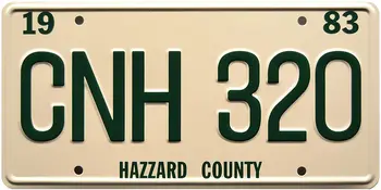Knezovi Хаззарда | 83 CNH 320 | Metalne registarske pločice